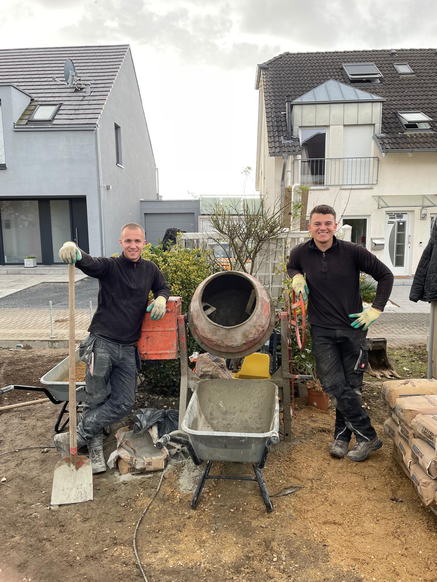 Max und Fabian in der aktiven GaLaBau-Zeit