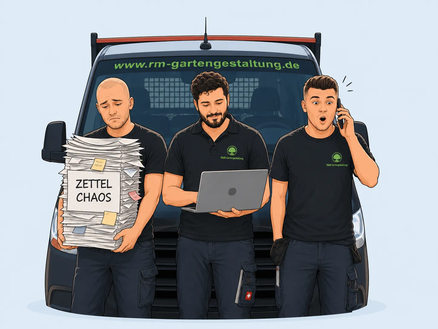 Die Gründer von Ambossa: Zettelchaos im Handwerksbetrieb